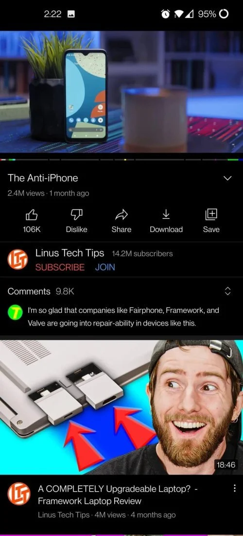 YT Vanced screenshot